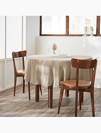 Nappe ronde – Double gaze de coton – Gaïa