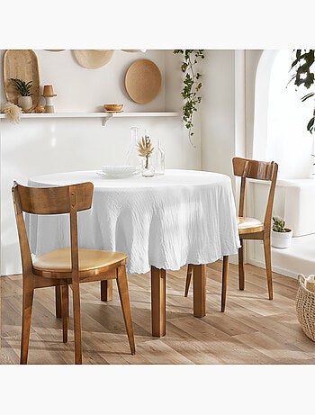Nappe ronde – Double gaze de coton – Gaïa