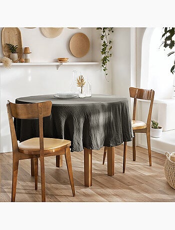 Nappe ronde – Double gaze de coton – Gaïa