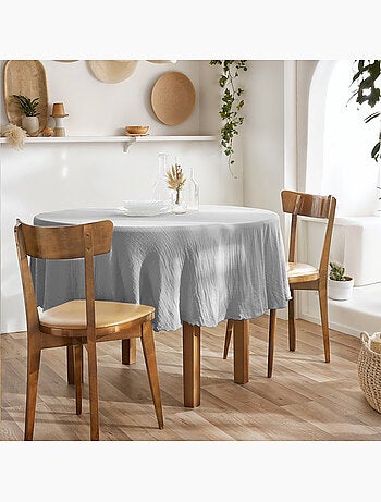 Nappe ronde – Double gaze de coton – Gaïa