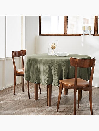 Nappe ronde – Double gaze de coton – Gaïa