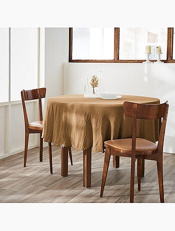 Nappe ronde – Double gaze de coton – Gaïa