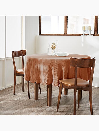 Nappe ronde – Double gaze de coton – Gaïa