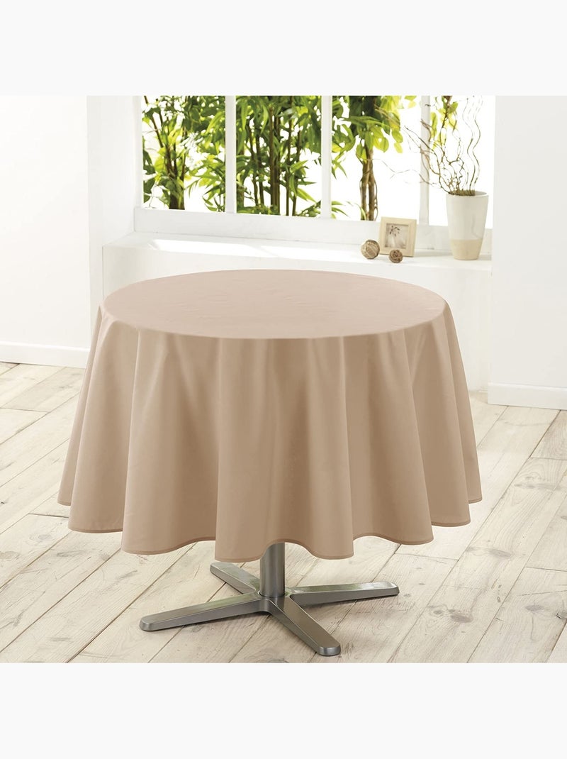 Nappe ronde Essentielle unie Beige clair - Kiabi
