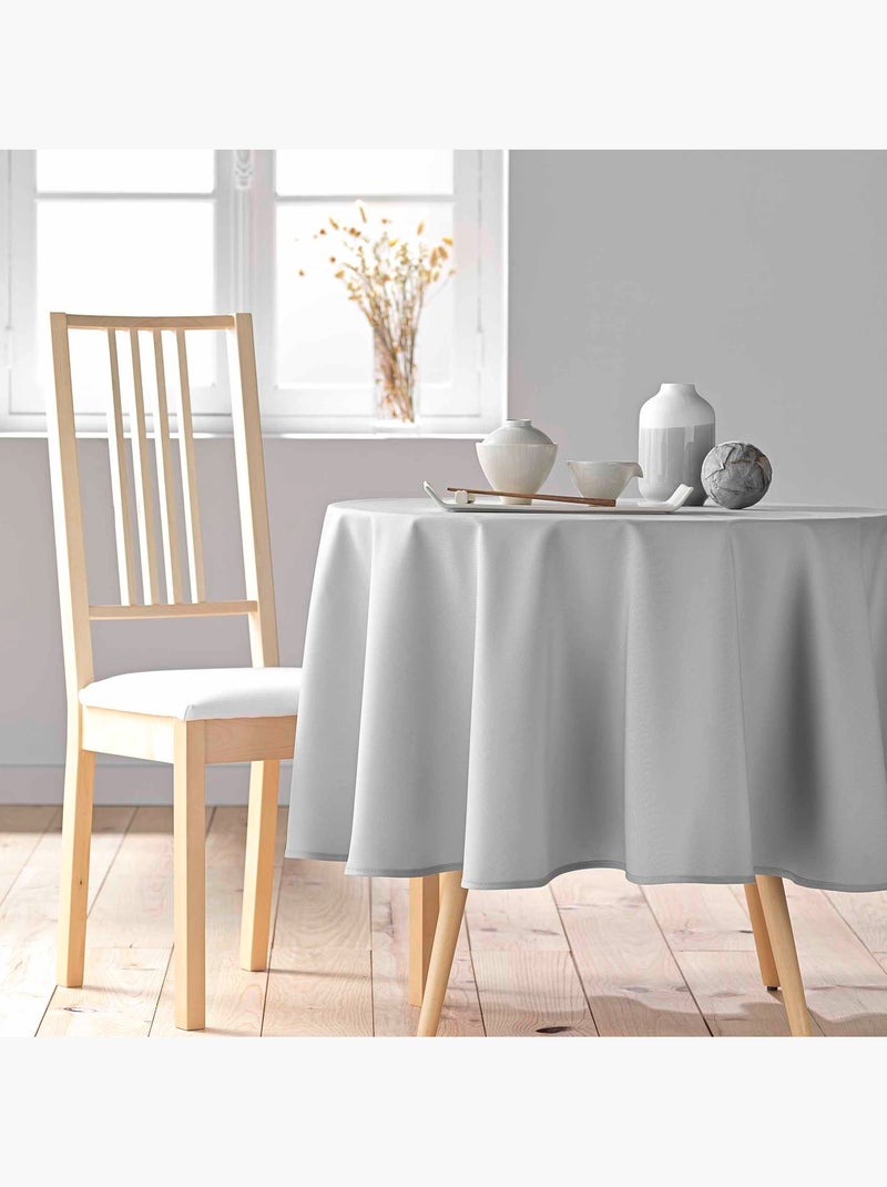 Nappe ronde Essentielle unie Gris - Kiabi