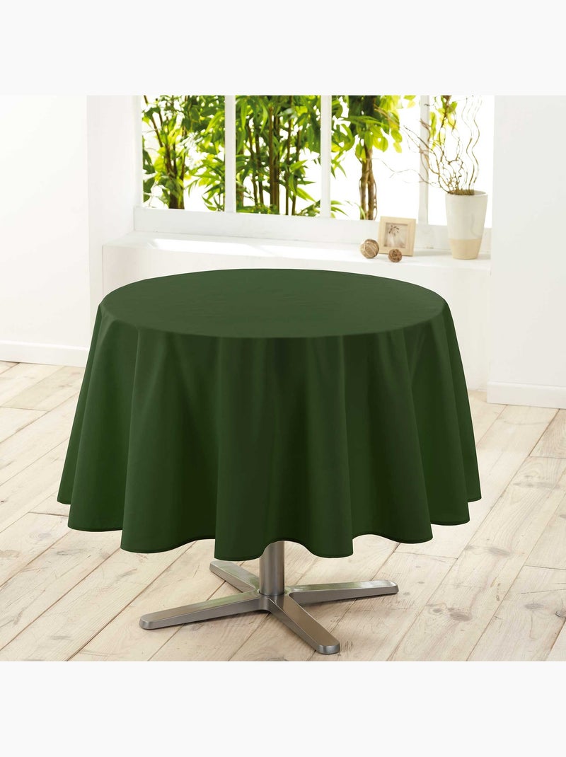 Nappe ronde Essentielle unie Kaki - Kiabi