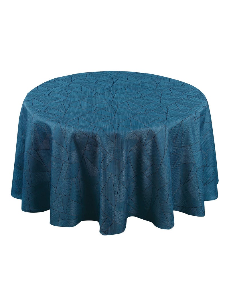 Nappe ronde extérieure aux motifs graphiques Bleu canard - Kiabi