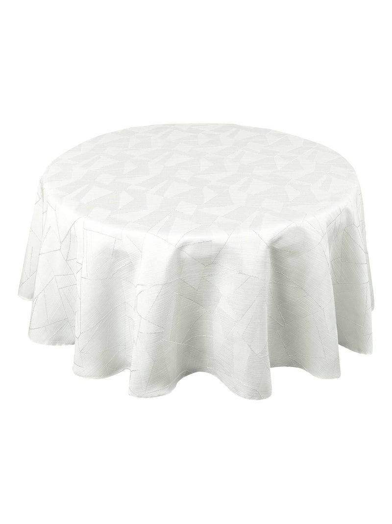 Nappe ronde extérieure aux motifs graphiques Ecru - Kiabi