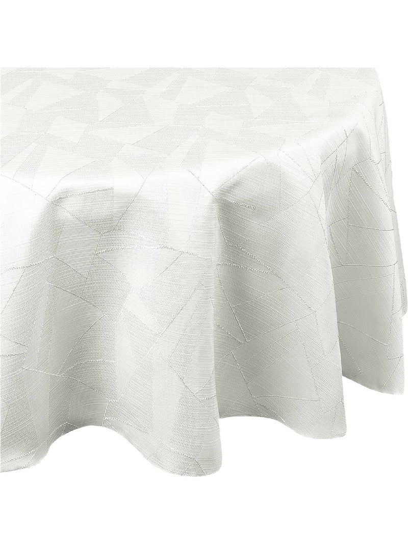 Nappe ronde extérieure aux motifs graphiques Ecru - Kiabi