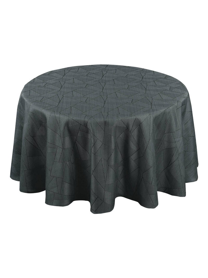 Nappe ronde extérieure aux motifs graphiques gris anthracite - Kiabi