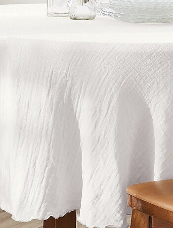 Nappe ronde Gaze de Coton