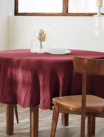 Nappe ronde Gaze de Coton