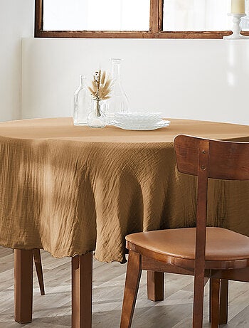Nappe ronde Gaze de Coton