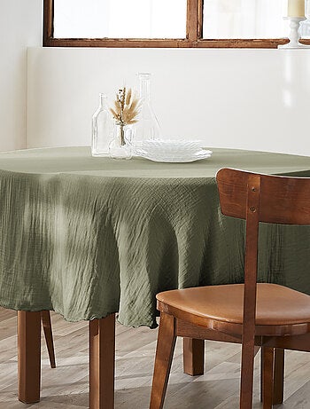 Nappe ronde Gaze de Coton