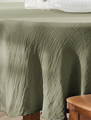 Nappe ronde Gaze de Coton
