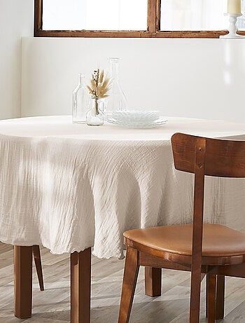 Nappe ronde Gaze de Coton