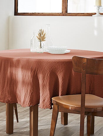 Nappe ronde Gaze de Coton