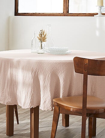 Nappe ronde Gaze de Coton