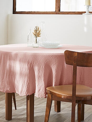 Nappe ronde Gaze de Coton