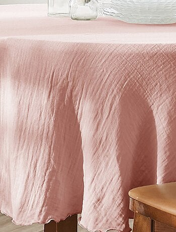 Nappe ronde Gaze de Coton