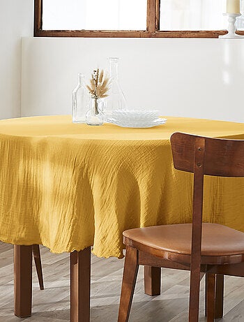 Nappe ronde Gaze de Coton