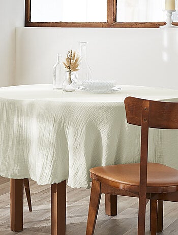 Nappe ronde Gaze de Coton