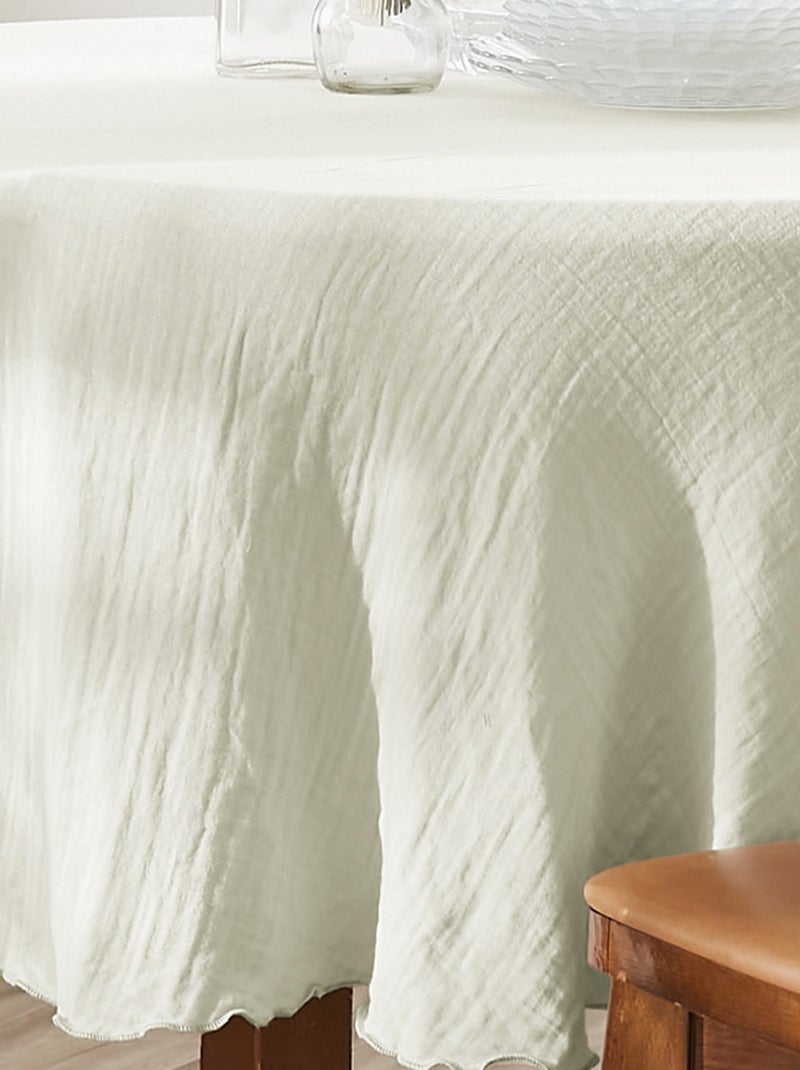 Nappe ronde Gaze de Coton Vert clair - Kiabi