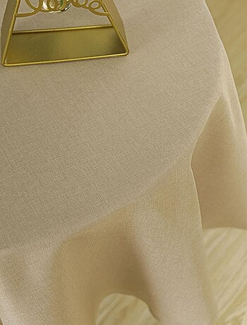 Nappe ronde infroissable et anti-tâches