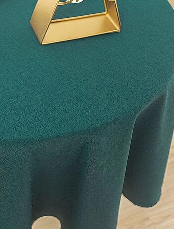 Nappe ronde infroissable et anti-tâches