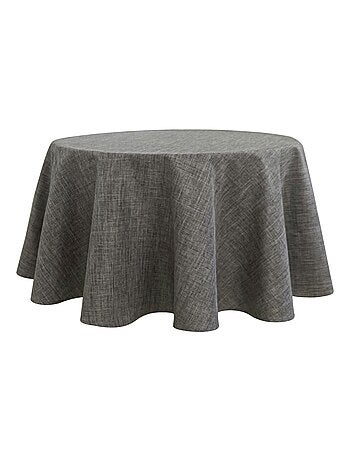 Nappe ronde infroissable et anti-tâches