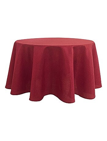 Nappe ronde infroissable et anti-tâches