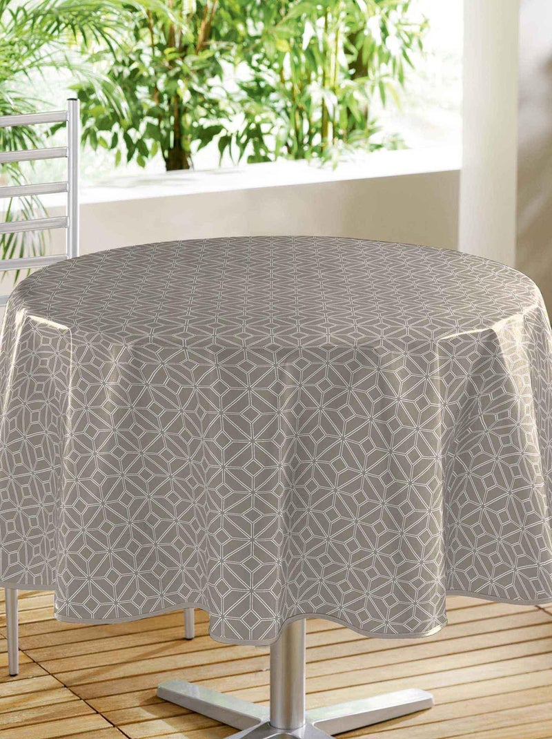 Nappe ronde Moderne Gris taupe - Kiabi