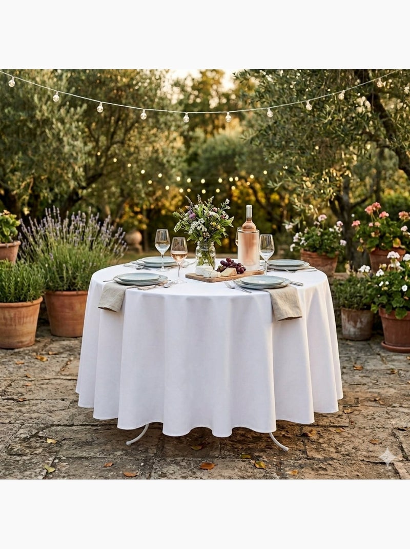 Nappe ronde Nelsonn Blanc - Kiabi