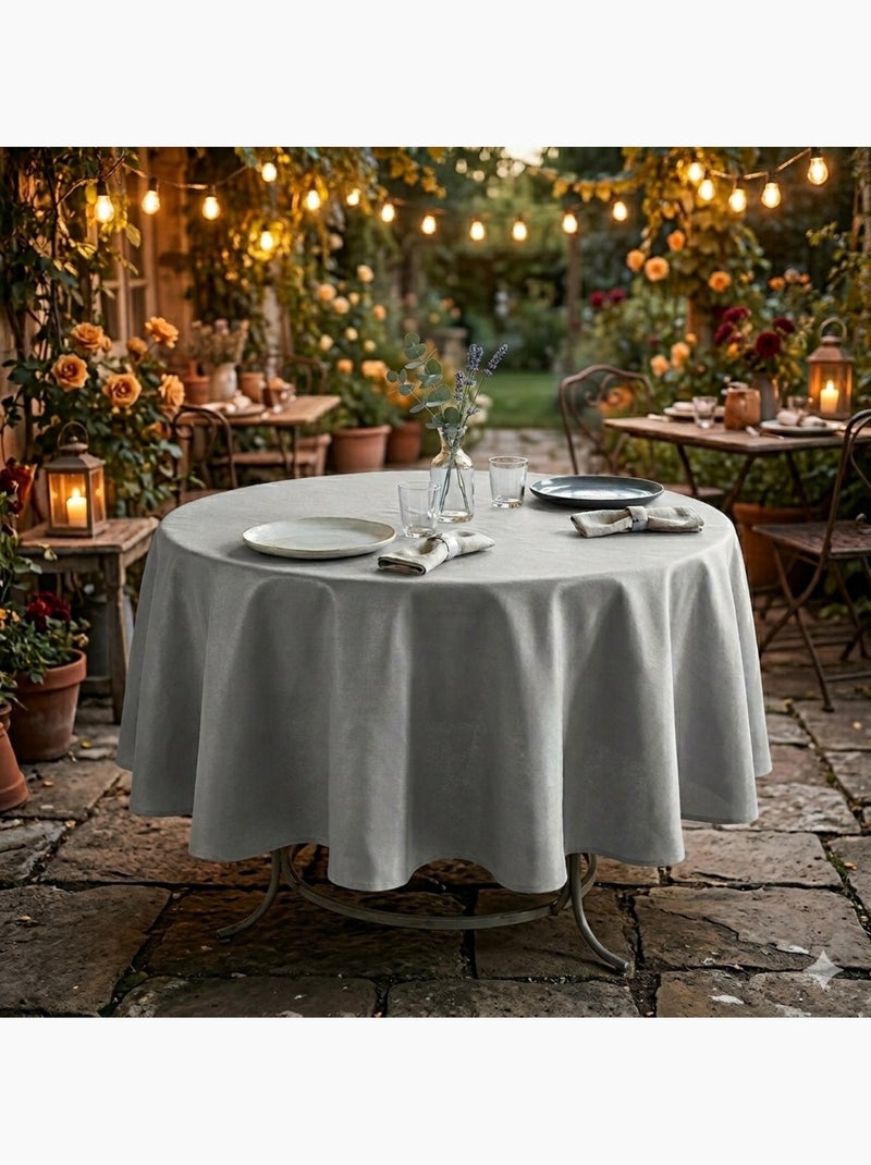 Nappe ronde Nelsonn Gris souris - Kiabi