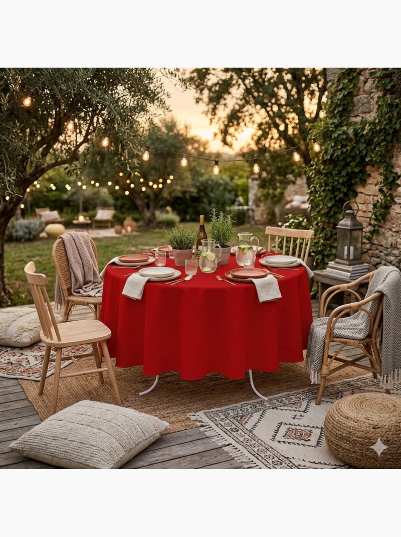 Nappe ronde Nelsonn Rouge - Kiabi