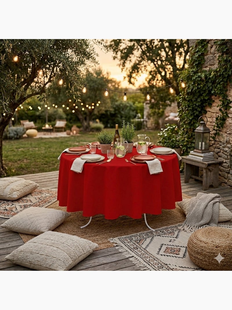 Nappe ronde Nelsonn Rouge - Kiabi