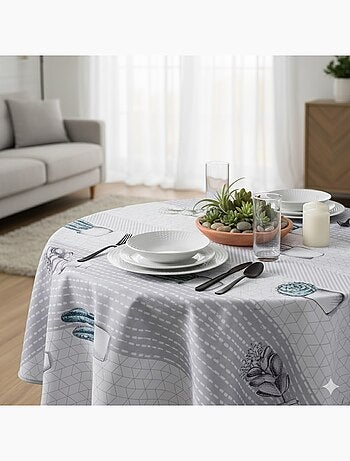 Nappe ronde polyester Cactae