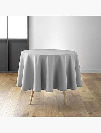 Nappe ronde – Polyester uni – Essentiel – Finition ourlet