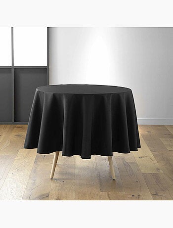 Nappe ronde – Polyester uni – Essentiel – Finition ourlet