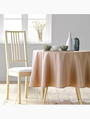 Nappe ronde – Polyester uni – Essentiel – Finition ourlet