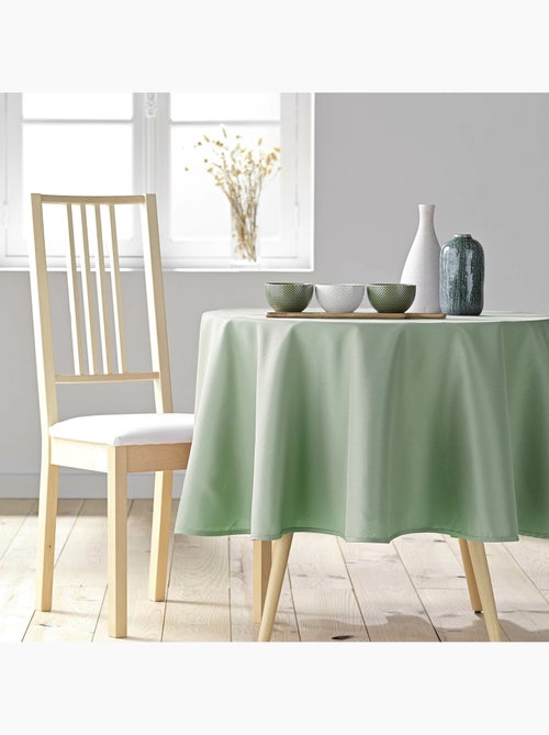Nappe ronde – Polyester uni – Essentiel – Finition ourlet - Kiabi