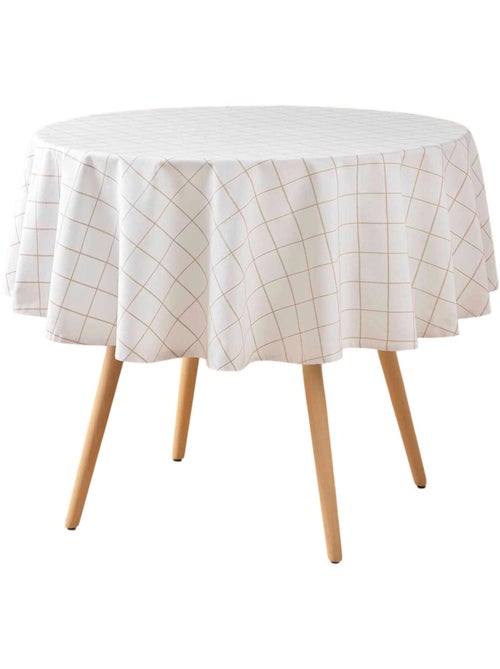 Nappe ronde tisse a carreaux Axelle - Kiabi Nappe ronde tisse a carreaux Axelle - Kiabi
