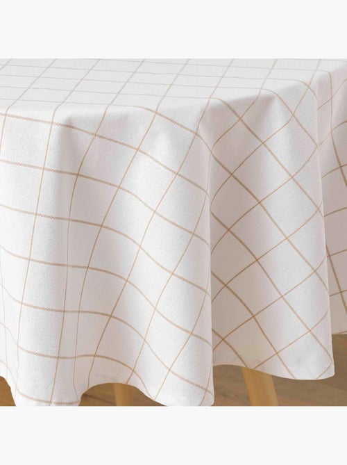 Nappe ronde tisse a carreaux Axelle - Kiabi Nappe ronde tisse a carreaux Axelle - Kiabi