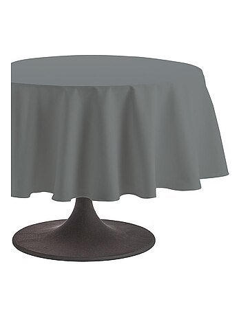 Nappe ronde unie en coton, traitée Teflon, CAMBRAI