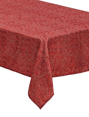 Nappe rouge et or en jacquard