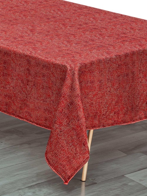 Nappe rouge et or en jacquard - Kiabi Nappe rouge et or en jacquard - Kiabi