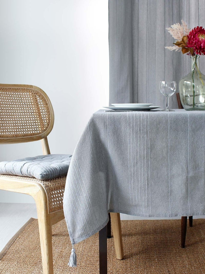 Nappe tendance en coton recyclé Gris clair - Kiabi