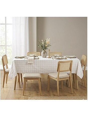 Nappe tisse a carreaux Axelle