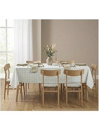 Nappe tisse a carreaux Axelle