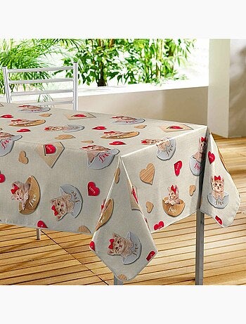 Nappe toile cirée 140x240 cm CHATS